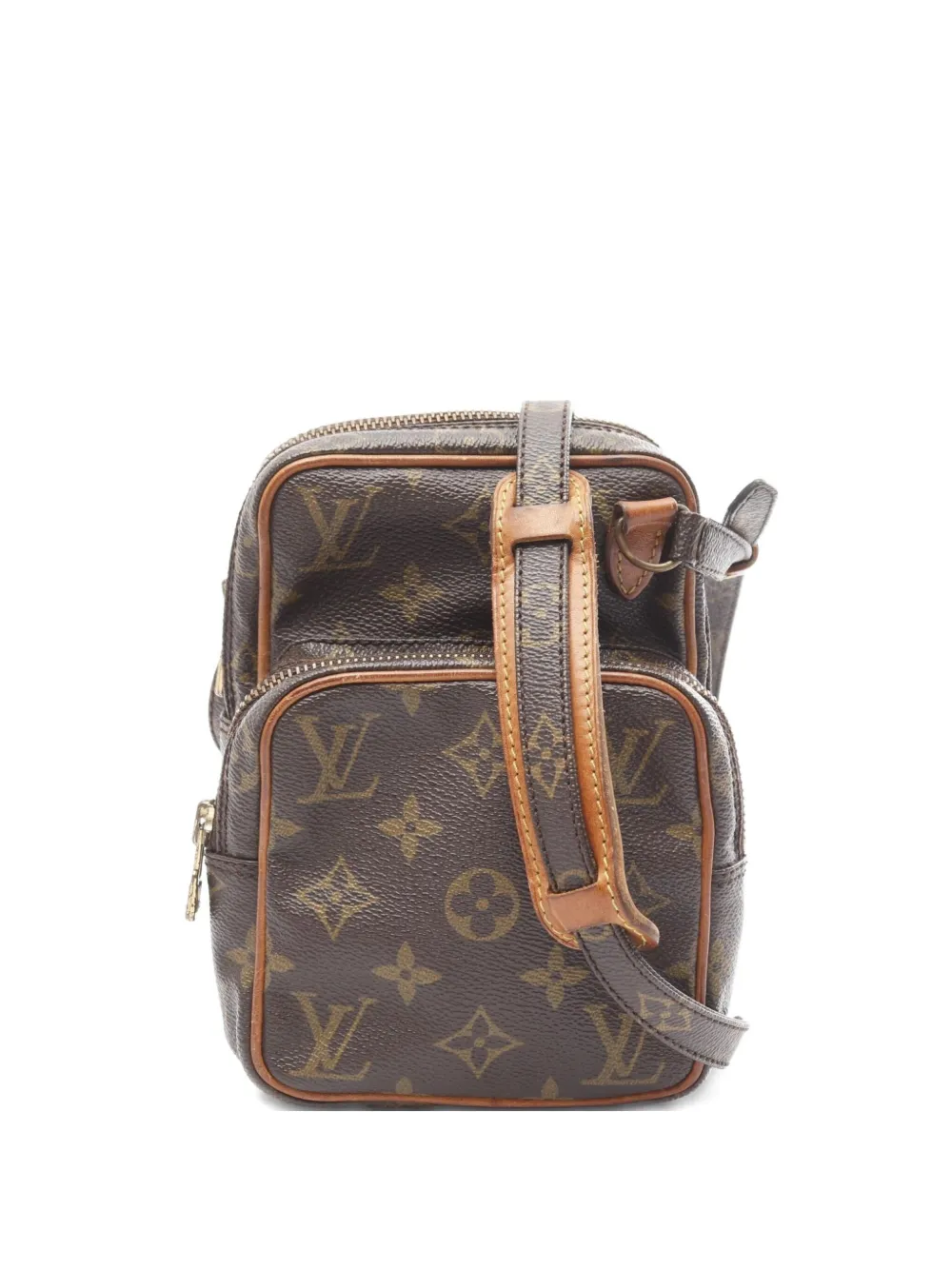 Pre-owned Louis Vuitton 1987 Mini Amazon Shoulder Bag In Brown