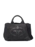 Prada Pre-Owned 2000s denim Canapa tote bag - Black
