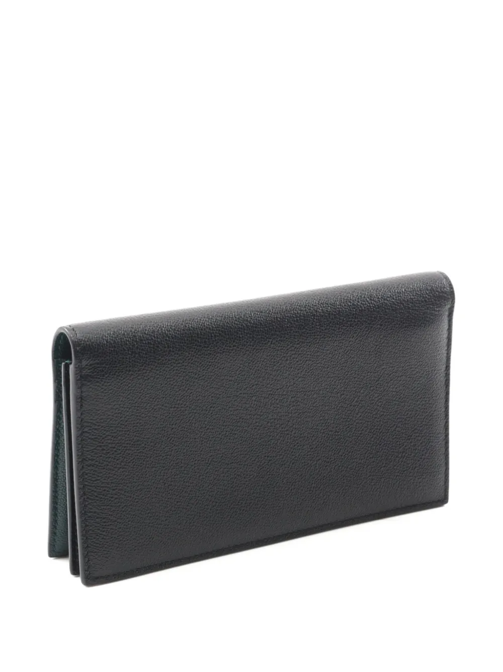 Pre-owned Bvlgari 2010s Leather Logo-detail Wallet In Black