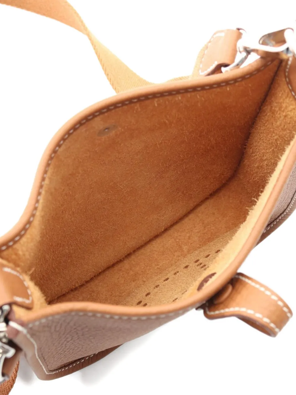Pre-owned Hermes 2024 Evelyn Tpm Shoulder Bag In Brown