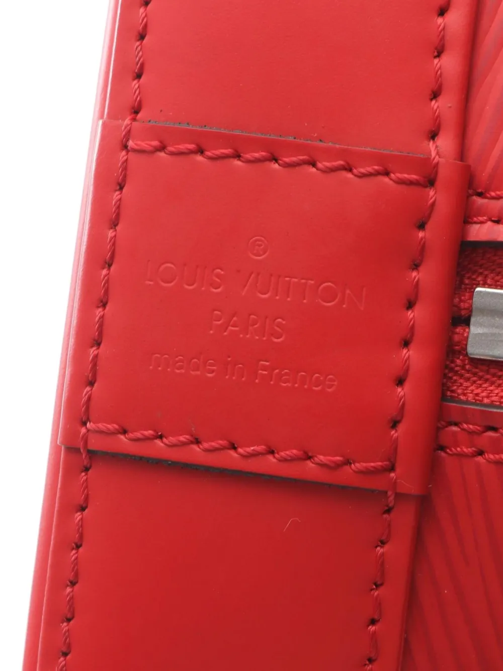 Pre-owned Louis Vuitton 2014 Alma Mm Handbag In Red