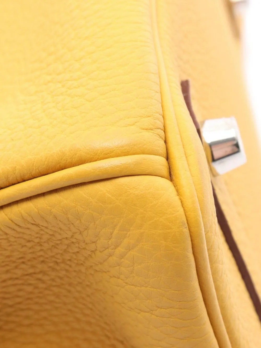 Pre-owned Hermes 2018 Birkin 30 Tote Bag In Yellow
