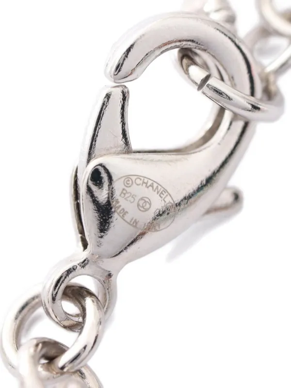 CHANEL Pre-Owned 1986-1988 パール ネックレス | シルバートーン