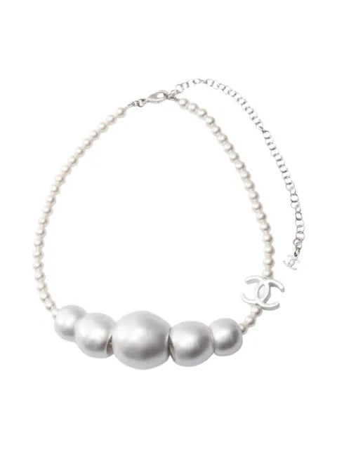CHANEL Pre-Owned 1986-1988 faux-pearl necklace