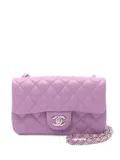 CHANEL Pre-Owned 2019 mini matelasse 20 shoulder bag - LIGHT PURPLE