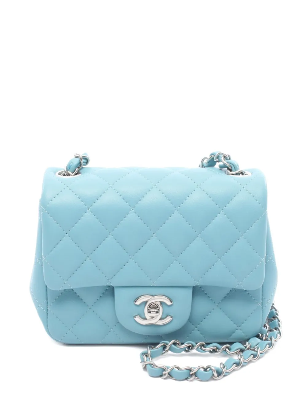 CHANEL Pre-Owned 2021 mini Classic Flap shoulder bag | Blue | Image 1