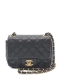 CHANEL Pre-Owned 2014-2015 mini matelassé caviar-leather shoulder bag - Black