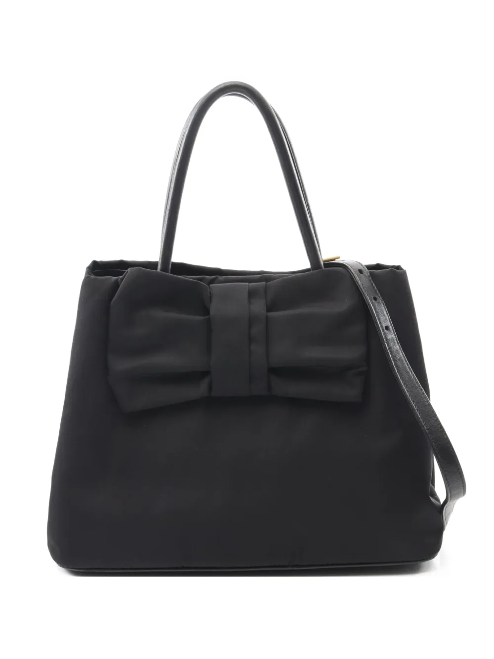 Prada Pre-Owned 2000s bow-detail tote bag | Black | Image 1