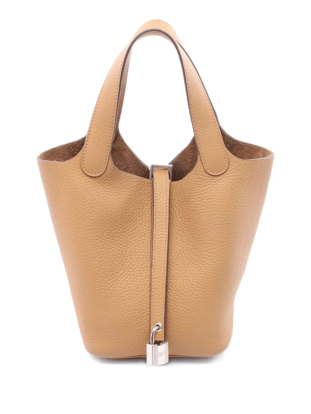 Hermès Pre-Owned 2023 Clemence leather Picotan Lock handbag | Brown | Image 1