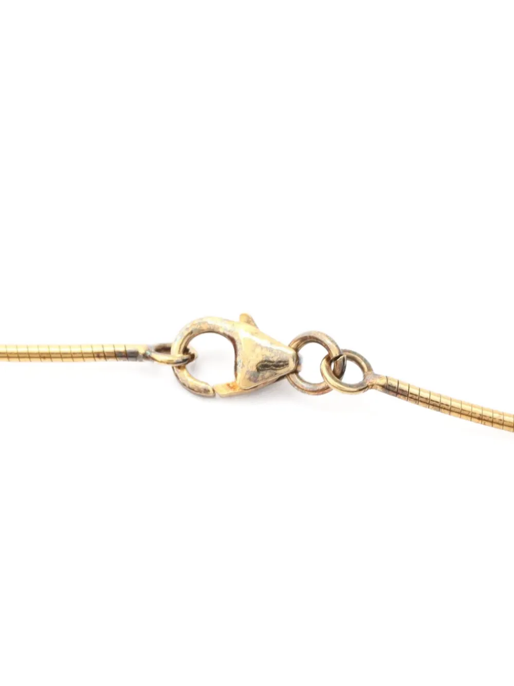 Pre-owned Hermes 2000s Pop H-shaped Necklace In Gold