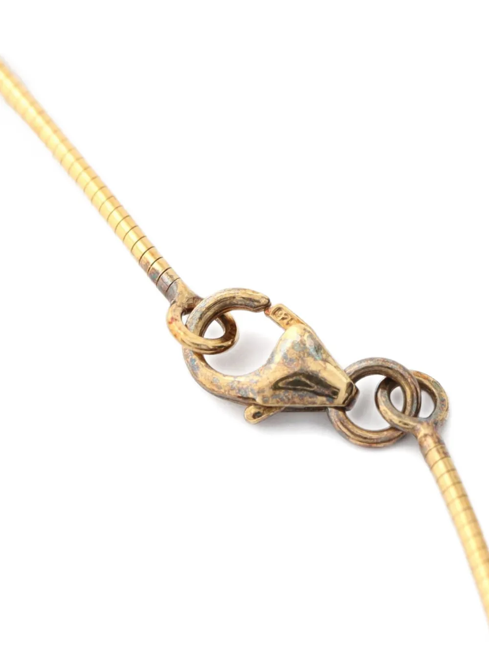 Pre-owned Hermes 2000s Pop H-shaped Necklace In Gold