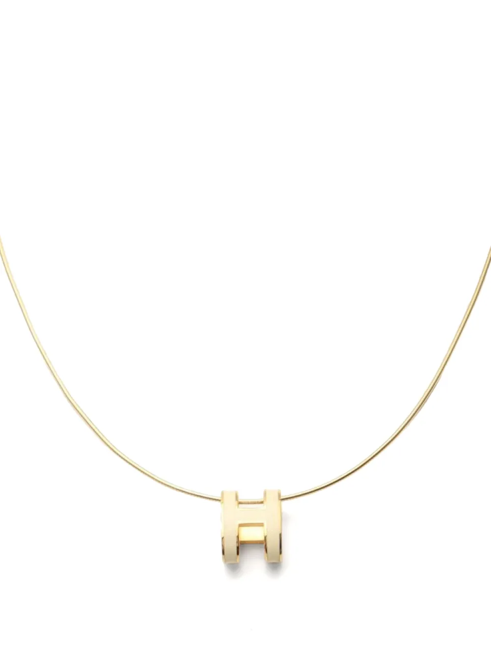 Hermès Pre-Owned 2000s Pop H-shaped necklace | Gold | Image 1