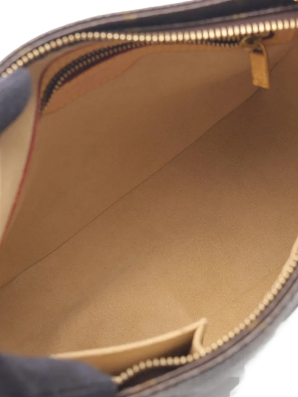 Pre-owned Louis Vuitton 2002 Looping Mm Monogram Shoulder Bag In Brown