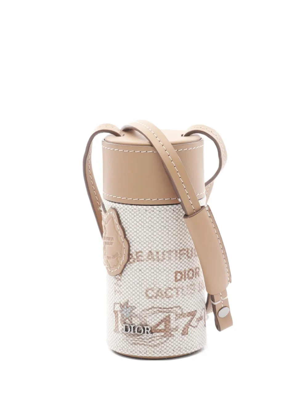 Pre-owned Dior X Travis Scott 2010s Nano Cactus Jack Shoulder Bag In Neutral