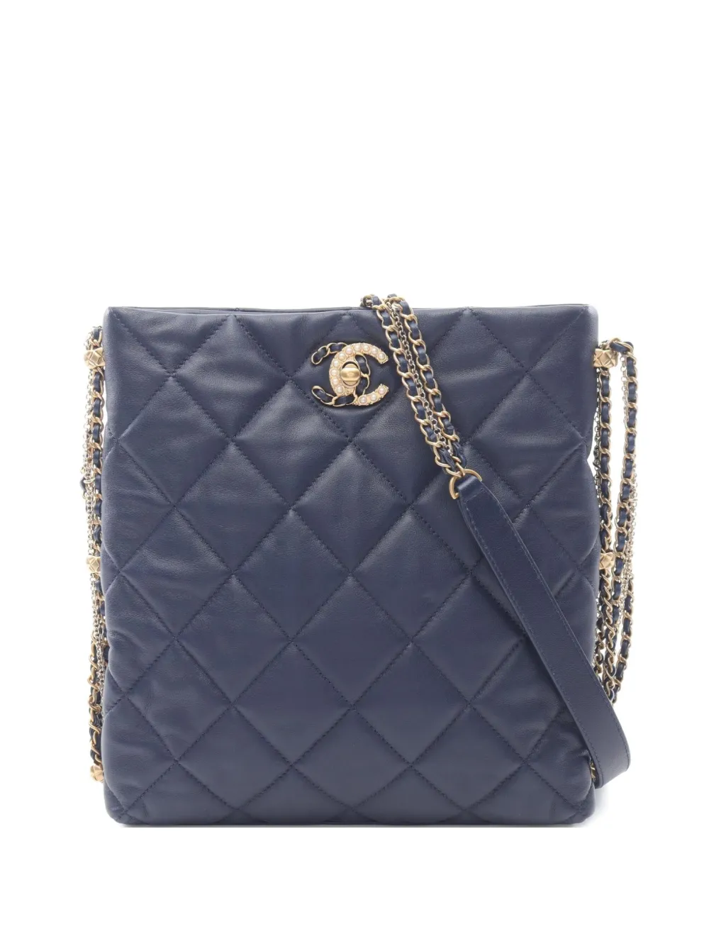 CHANEL Pre-Owned 2021 マトラッセ ショルダーバッグ - ブルー CHANEL Pre-Owned 2021 マトラッセ ショルダーバッグ - ブルー