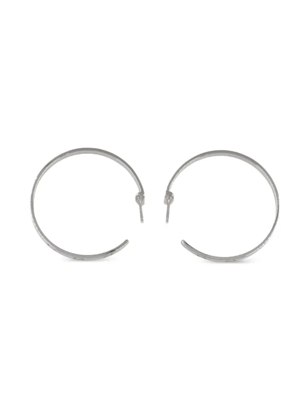 Cartier 2010s ラブ フープピアス 18Kホワイトゴールド | シルバー 