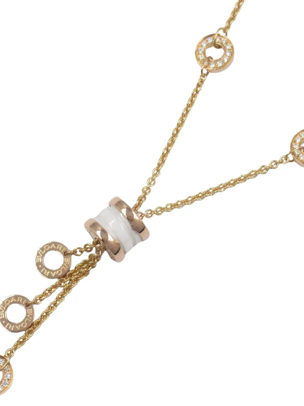 【正規 未使用】BVLGARI ロゴ刻印ゴールド金色チャーム/ネックレスチェーン 正規 未使用】BVLGARIビッグロゴ刻印黒金チャーム/3㎜ネックレス
