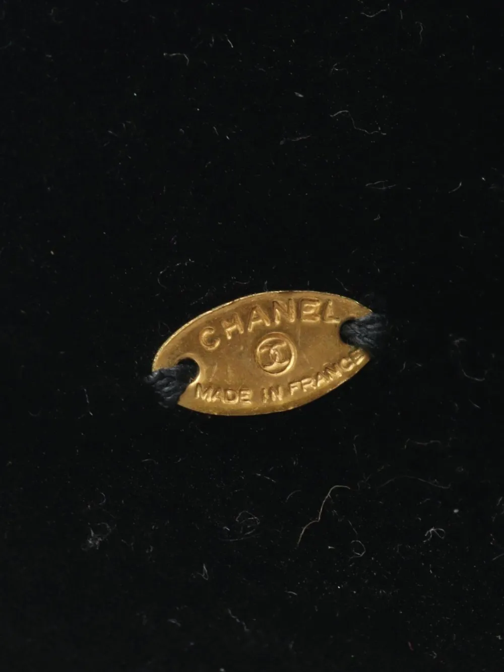 CHANEL Pre-Owned 1986-1988 カメリア リボン バレッタ | ブラック