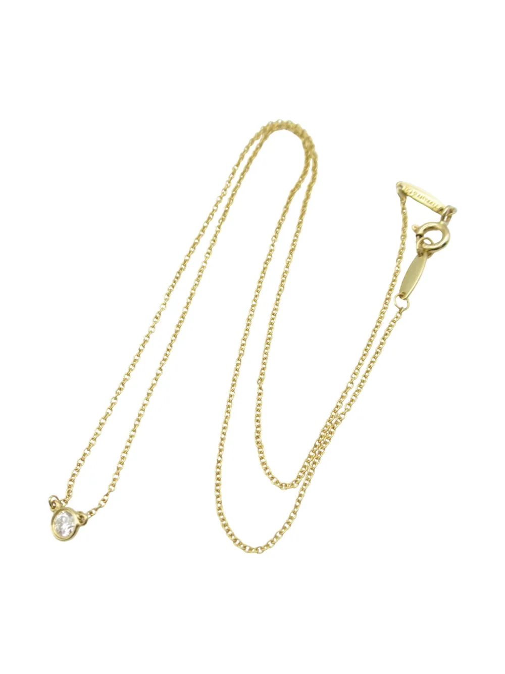 Tiffany & Co. Pre-Owned 2010s 18K yellow gold By The Yard diamond necklace | Gold | Image 1