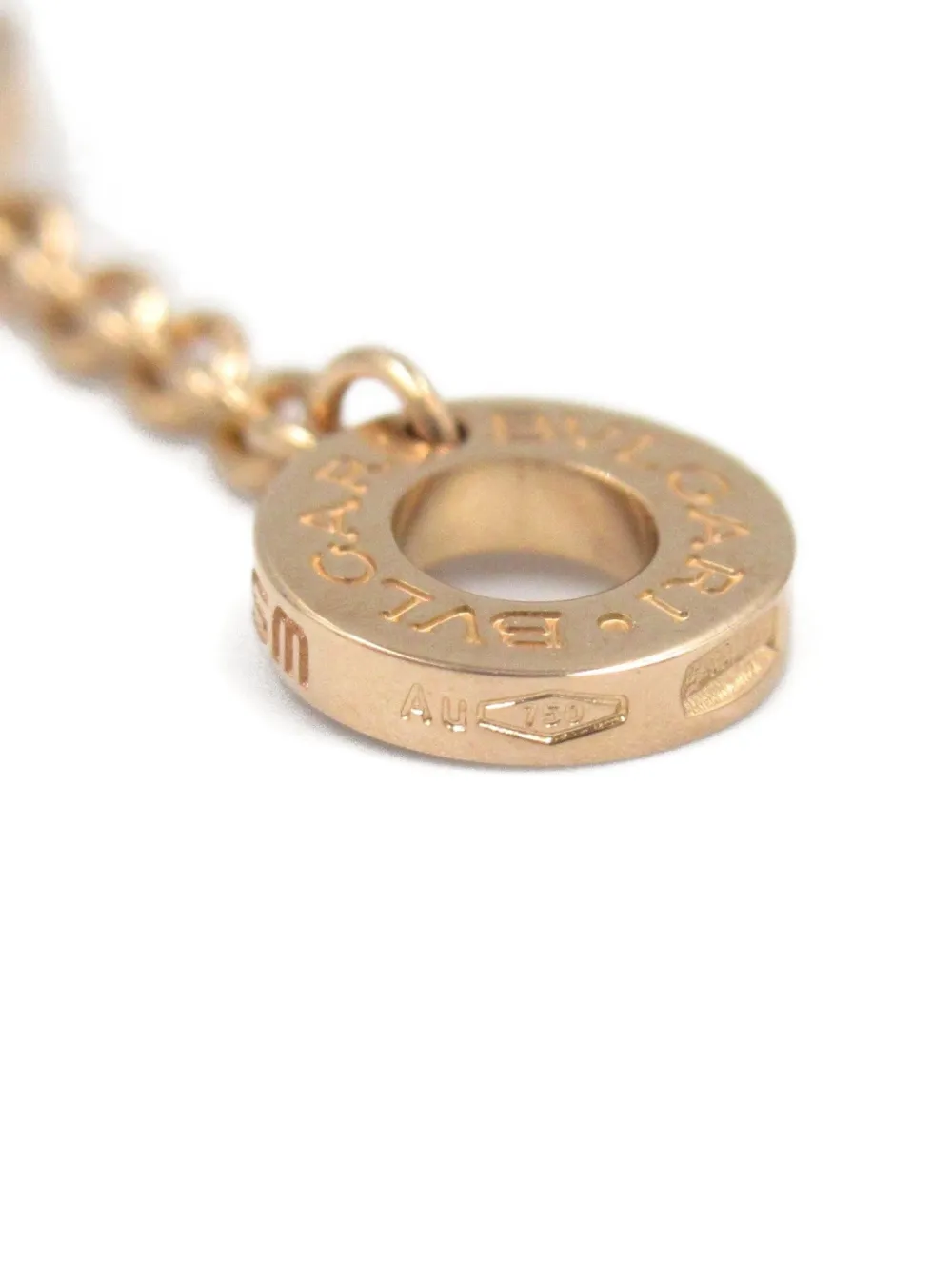 Pre-owned Bvlgari 10s 18k Rose Gold B-zero Bracelet