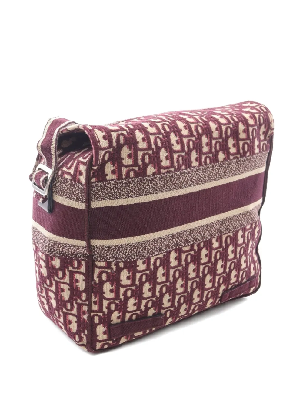 Pre-owned Dior 2000s Camp Oblique Shoulder Bag In Red