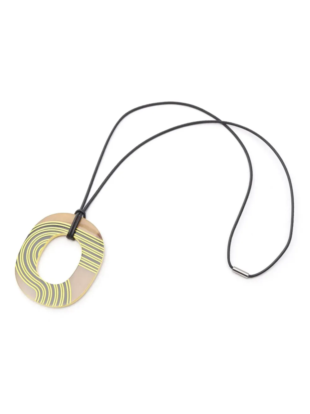 Hermès Pre-Owned collar a rayas 2010 | marrón | Image 1
