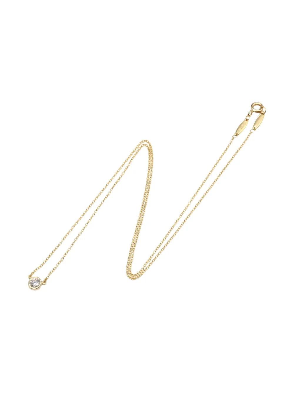 Tiffany & Co. Pre-Owned 2010s 18K yellow gold By the Yard diamond necklace | Gold | Image 1