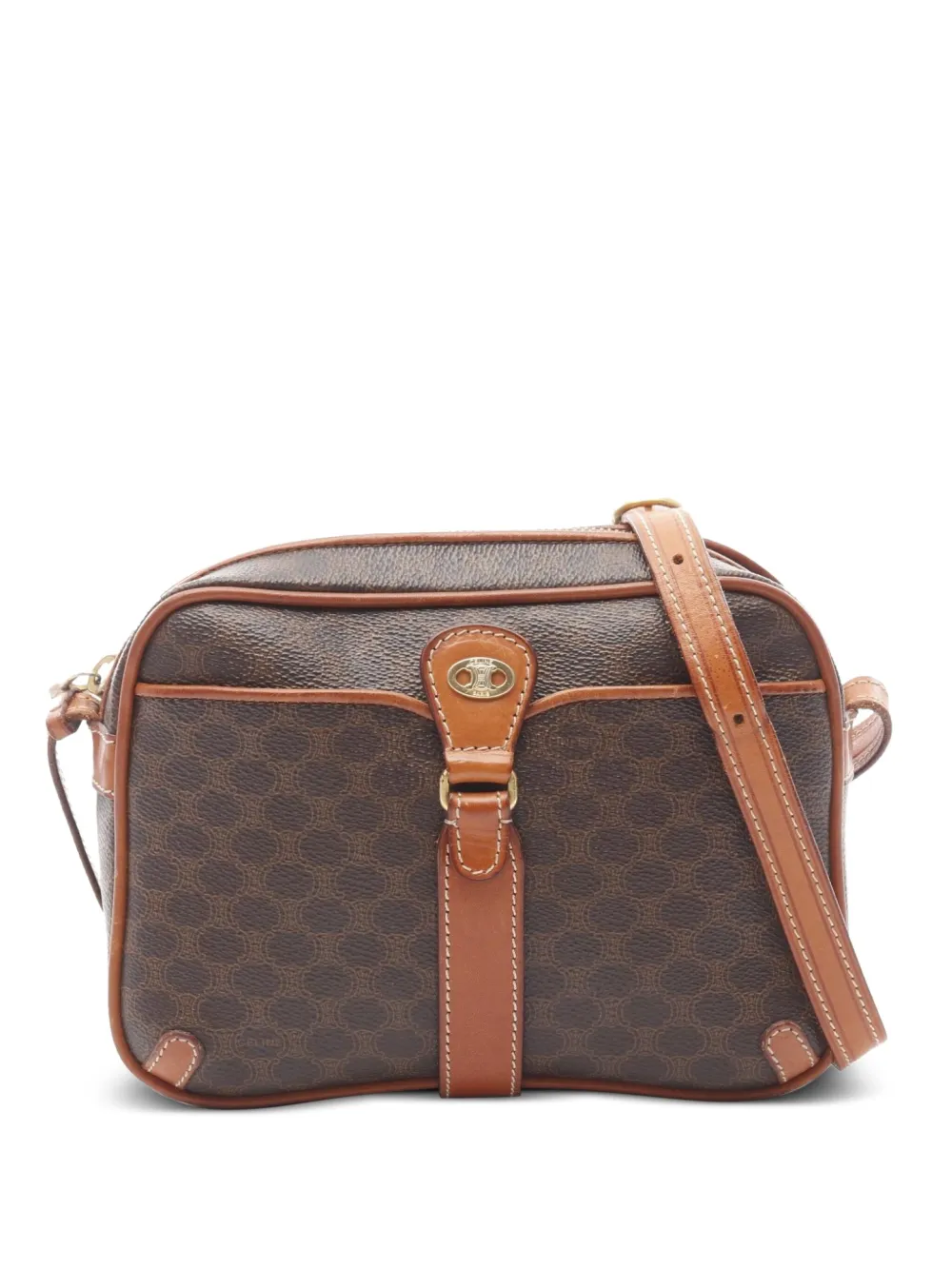 Céline Pre-Owned 2000s Macadam shoulder bag | Brown | Image 1