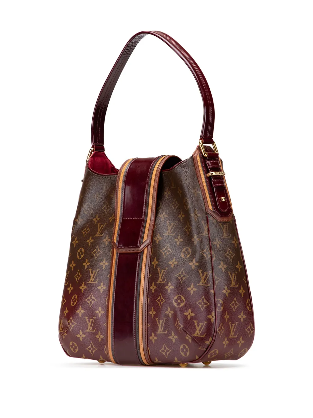 Pre-owned Louis Vuitton 2007 Monogram Mirage Musette Shoulder Bag In Red