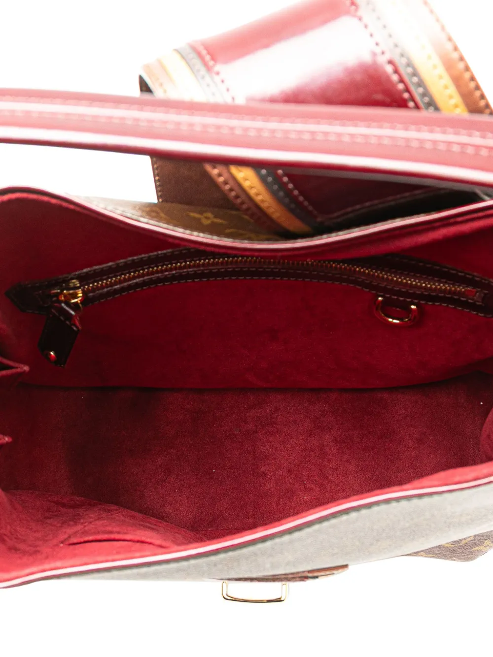 Pre-owned Louis Vuitton 2007 Monogram Mirage Musette Shoulder Bag In Red
