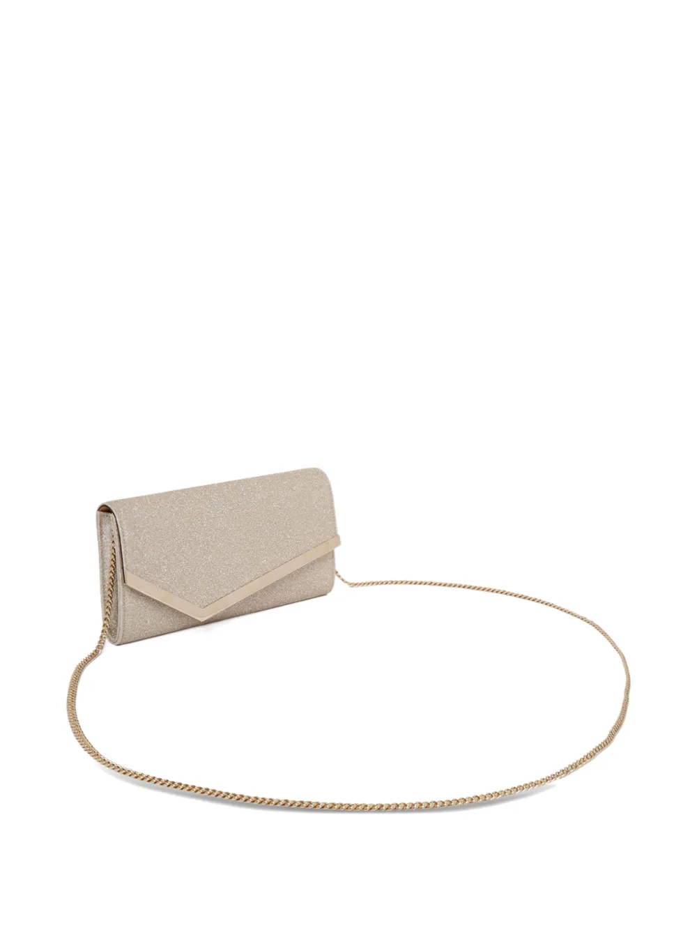 Jimmy Choo Small Emmie Clutch Bag In Gold