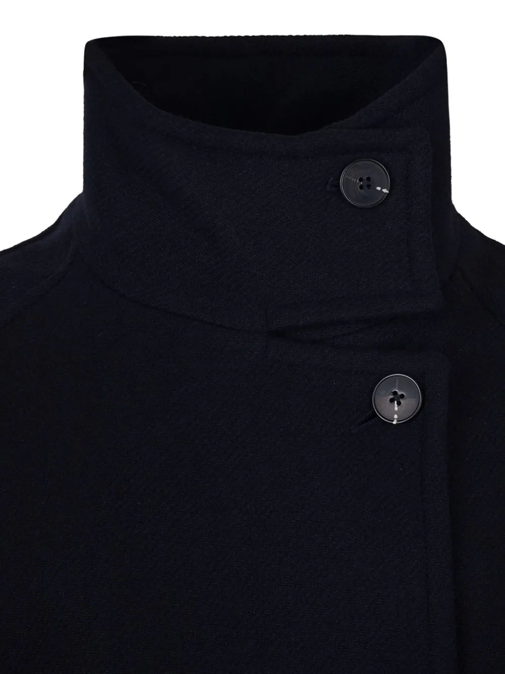 SELECTED Jas met ceintuur en knopen Blauw