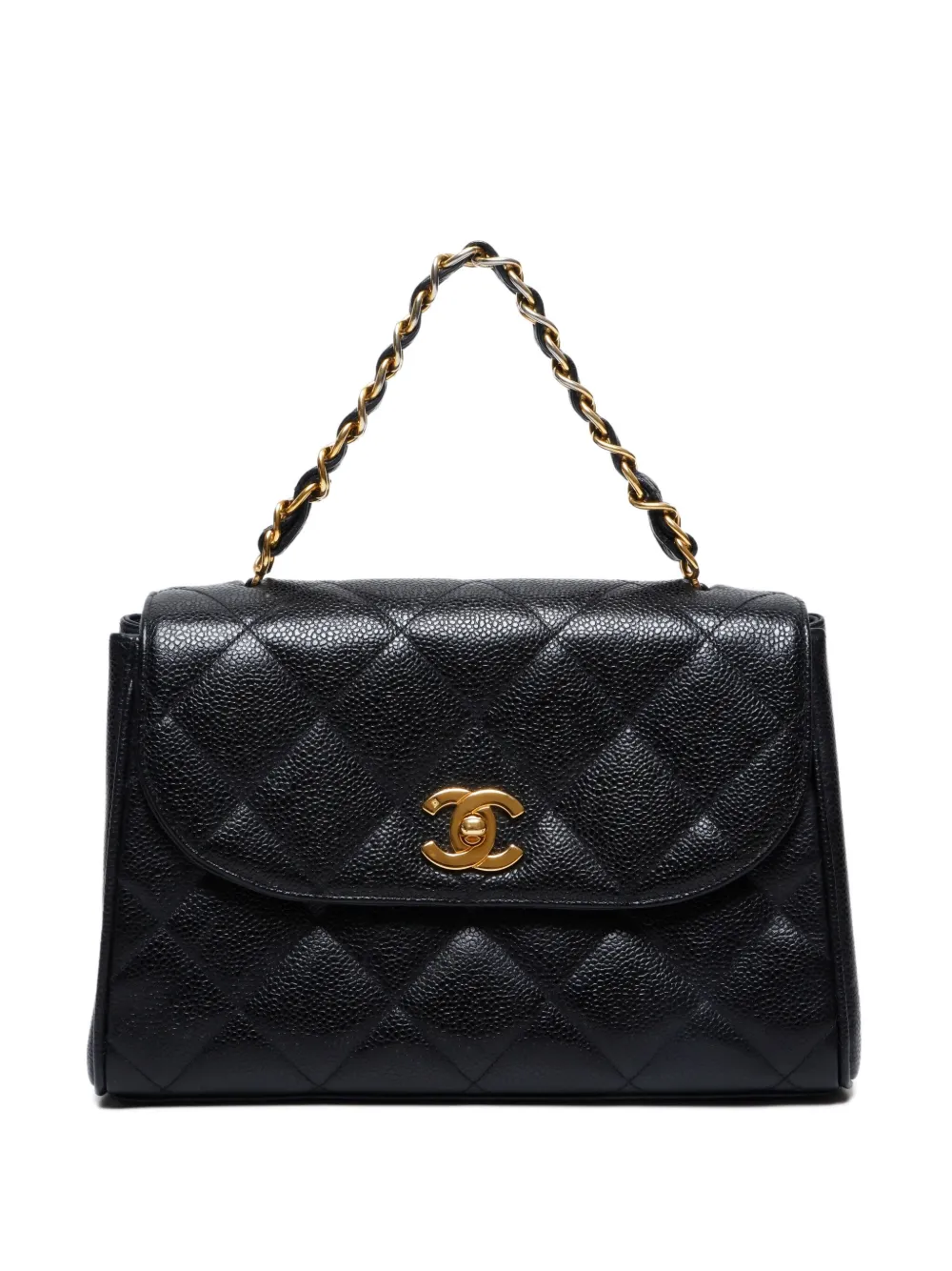 CHANEL Pre-Owned  1994-1996 quilted top-handle handbag | Black | Image 1