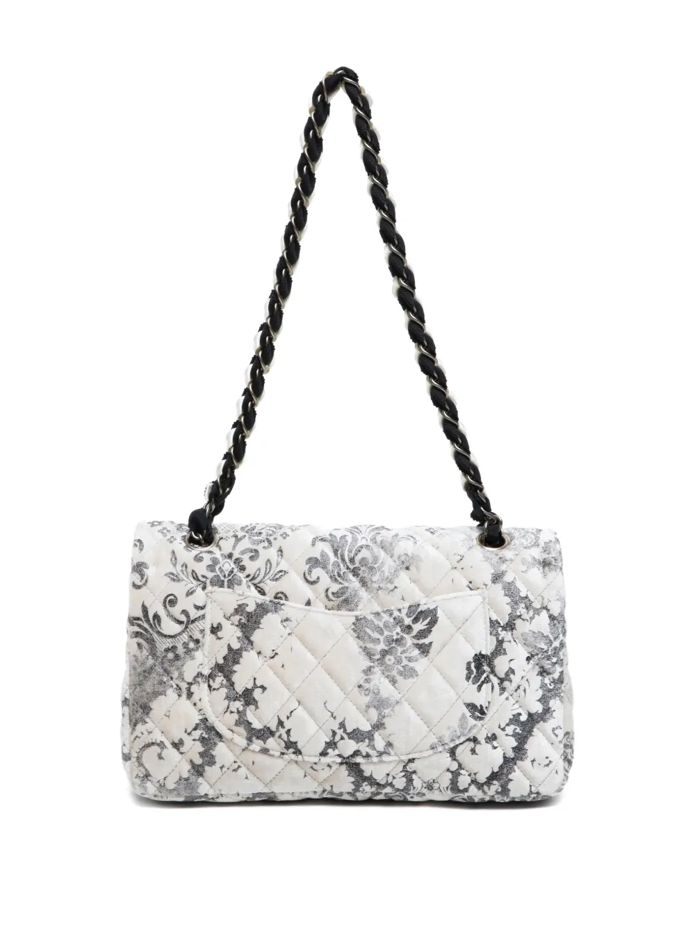 CHANEL Pre-Owned 2009-2010 Double Flap damask-print quilted shoulder bag | Pre-Owned | Image 2