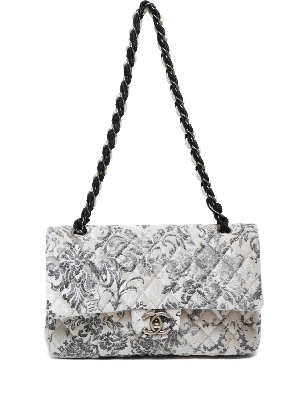 CHANEL Pre-Owned 2009-2010s ダブルフラップ ショルダーバッグ - ホワイト CHANEL Pre-Owned 2009-2010s ダブルフラップ ショルダーバッグ - ホワイト