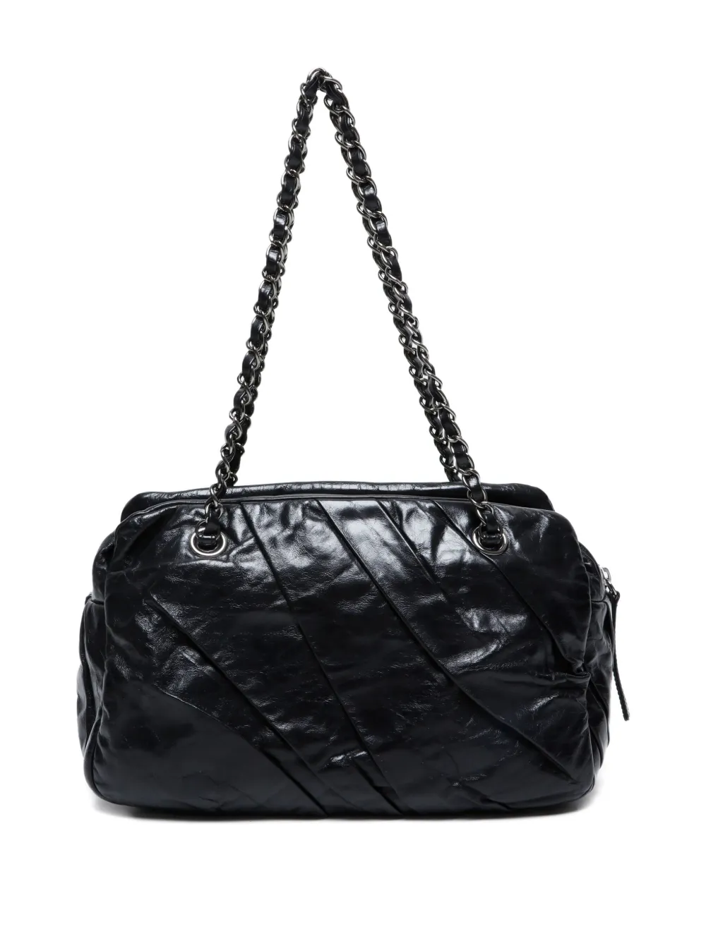 Pre-owned Chanel 2010-2011 Cc-mark Chain Shoulder Bag In Black