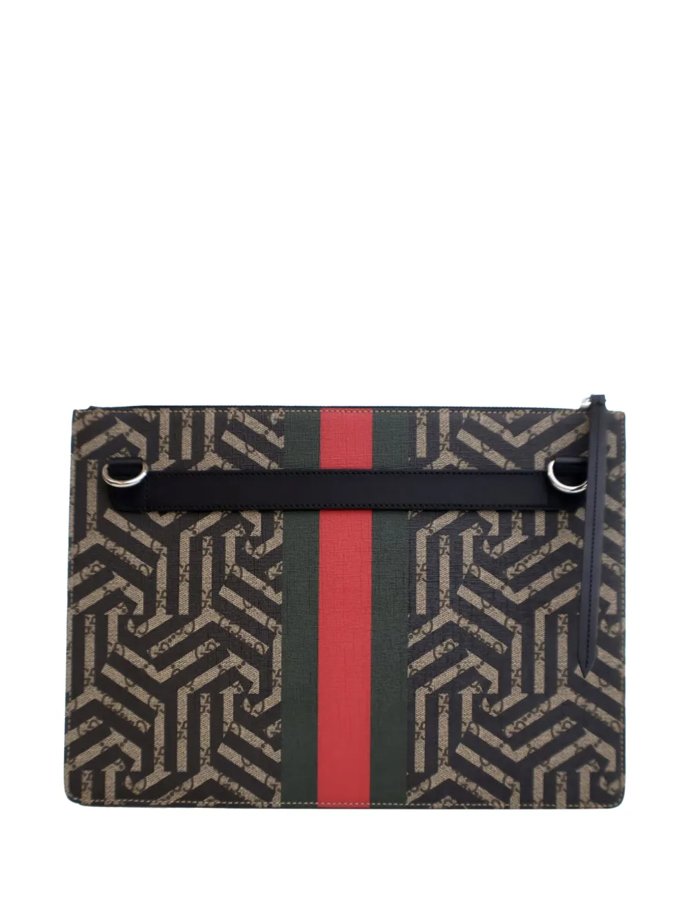 Pre-owned Gucci 2016-2025 Gg Supreme Caleido Web Messenger Bag Crossbody Bag In Brown