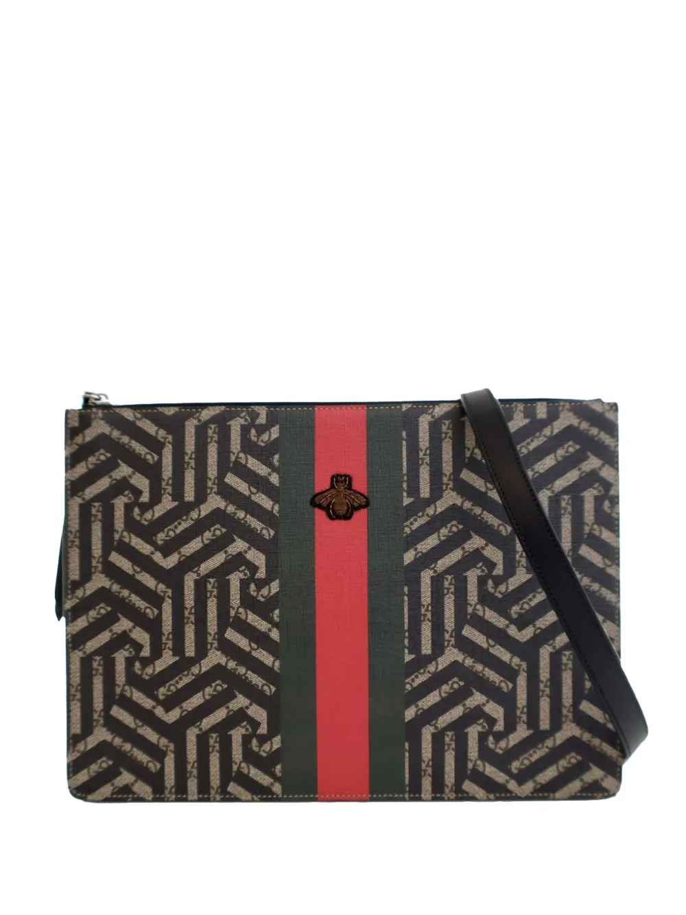 Gucci Pre-Owned 2016-2025 GG Supreme Caleido Web Messenger Bag Gucci Pre-Owned 2016-2025 GG Supreme Caleido Web Messenger Bag