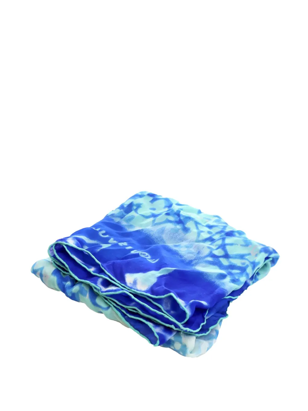Louis Vuitton Pre-Owned 2000-2025 Monogram Silk Scarf scarves - ブルー Louis Vuitton Pre-Owned 2000-2025 Monogram Silk Scarf scarves - ブルー
