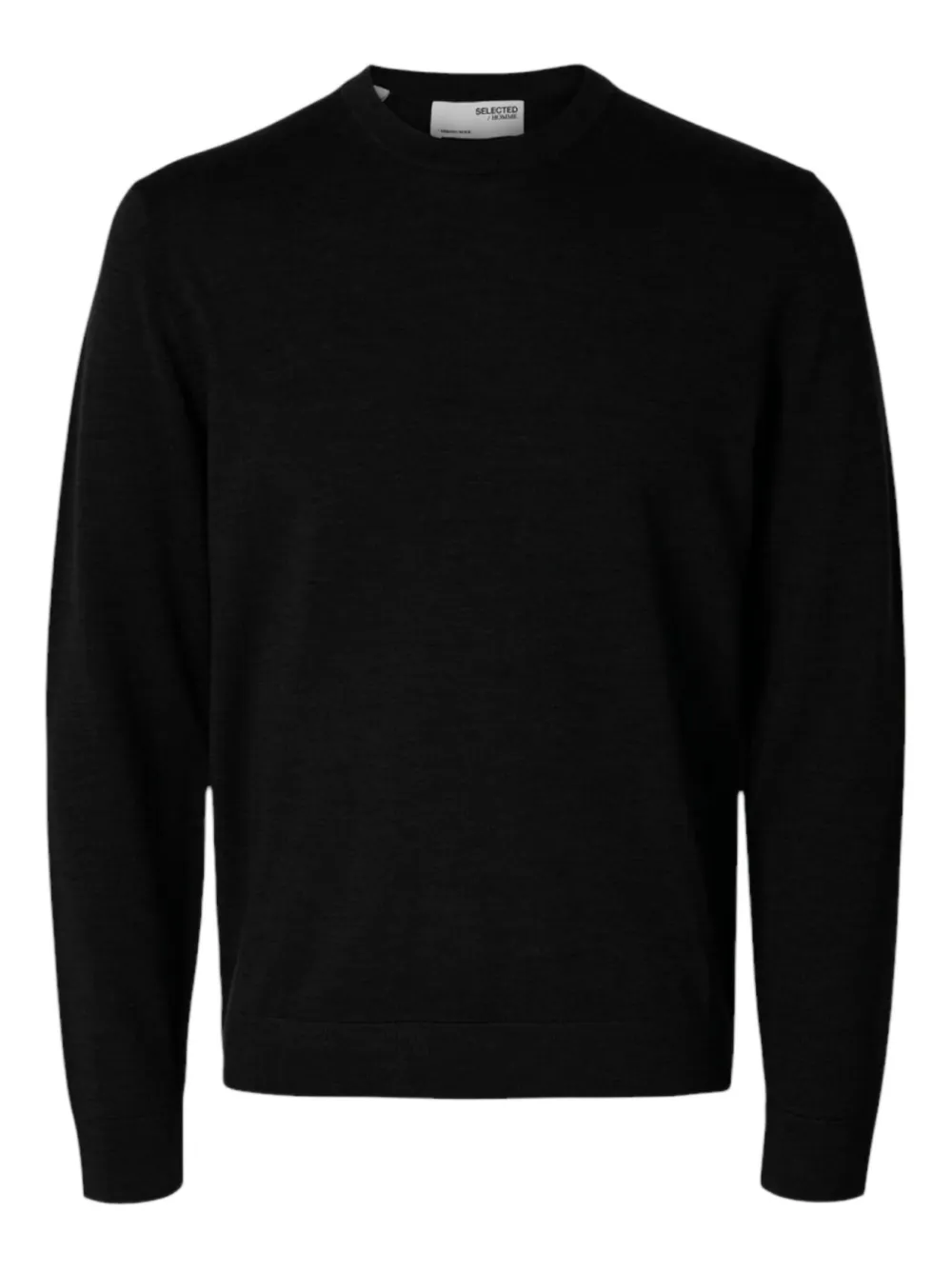 Selected Femme round-neck sweater | Black | Image 1