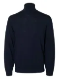 Selected Femme merino-wool turtleneck sweater - Blue