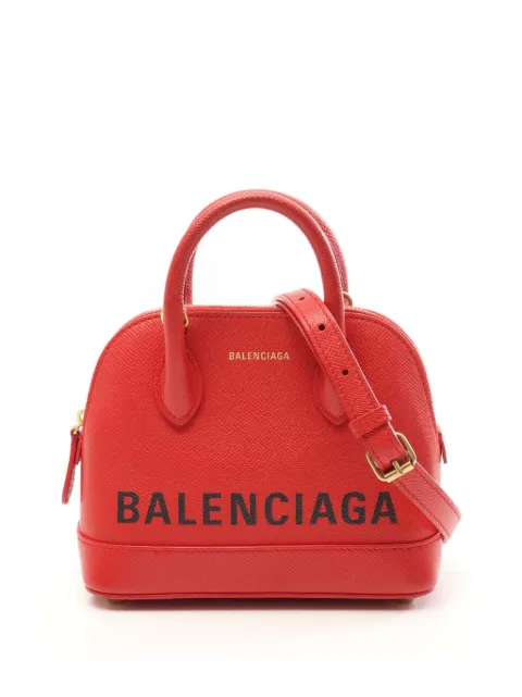 Balenciaga Pre-Owned 2011-2025 XXS Grained Calfskin Logo Ville Top Handle Bag satchel