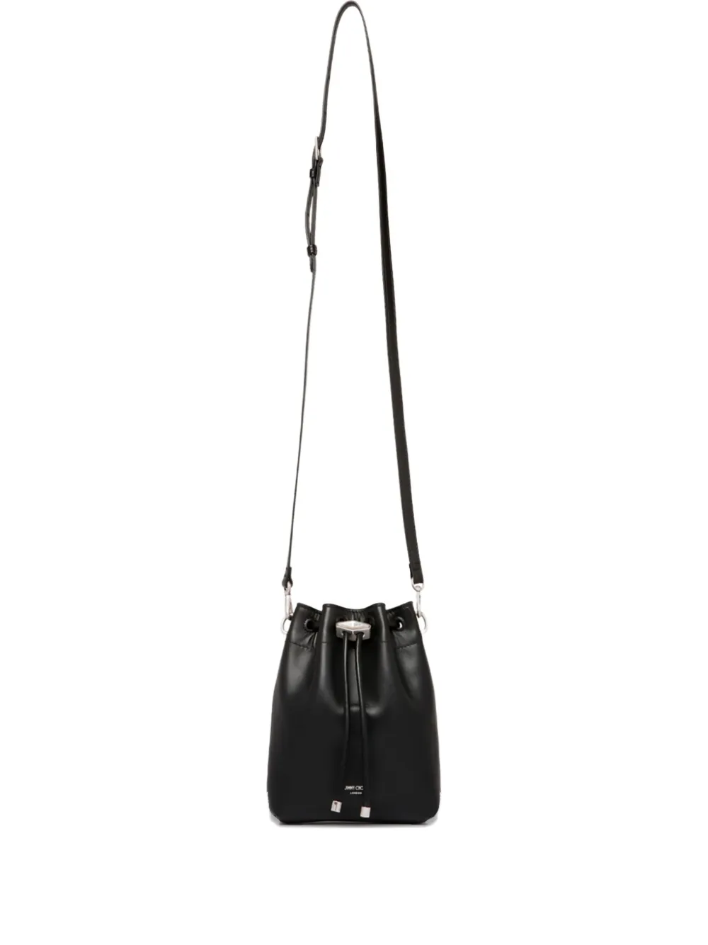 Jimmy Choo Borsa a secchiello con coulisse - Nero
