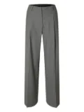 Selected Femme pressed-crease trousers - Grey