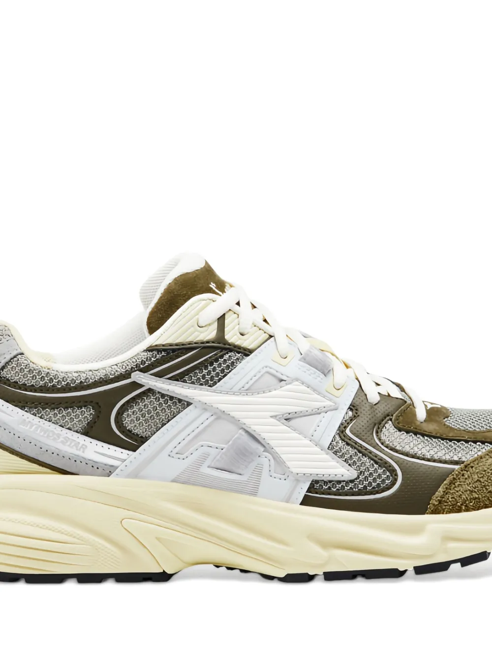 Diadora mesh-panel suede sneakers Green