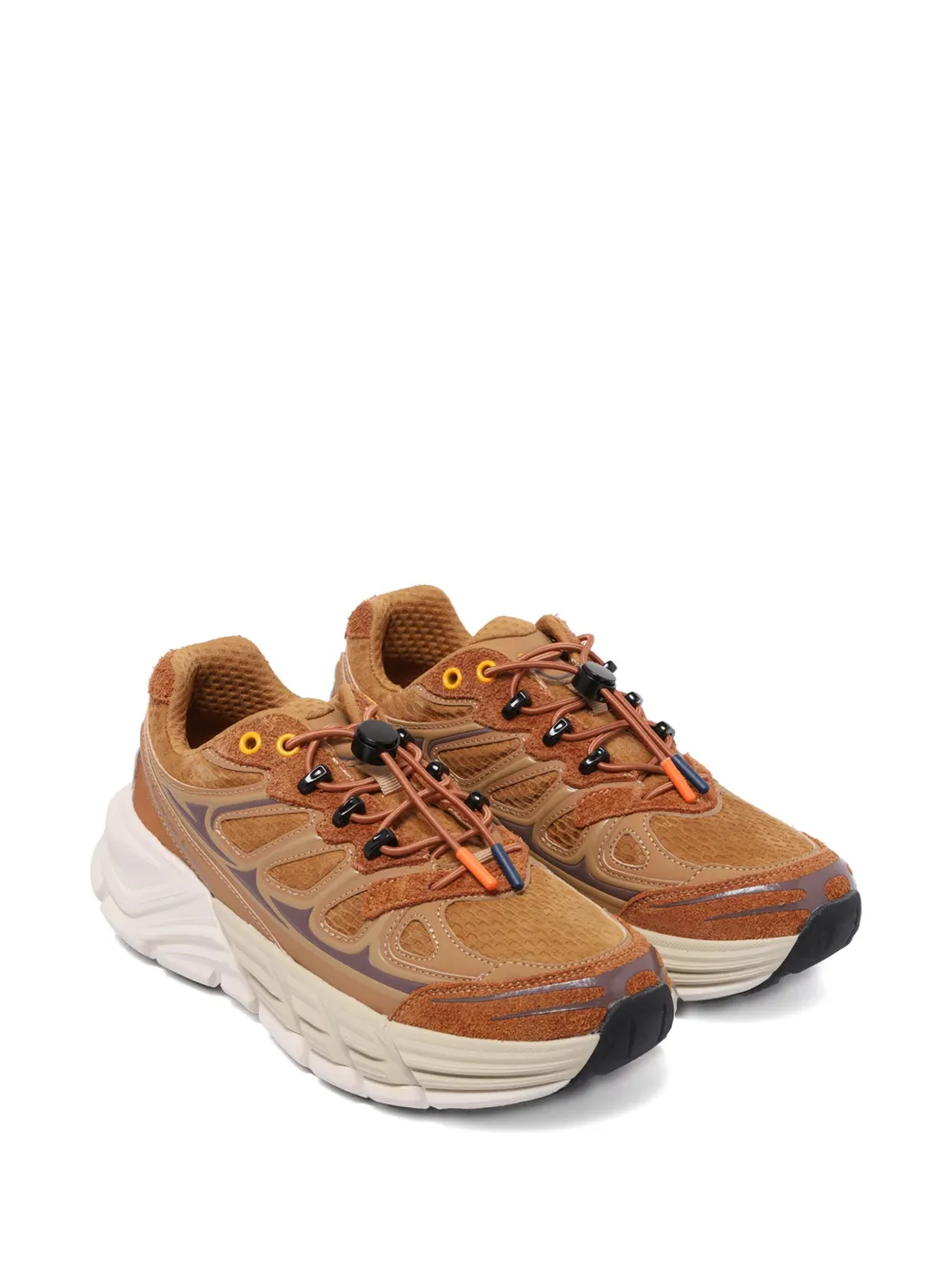Barracuda toggle-fastening suede sneakers - Bruin