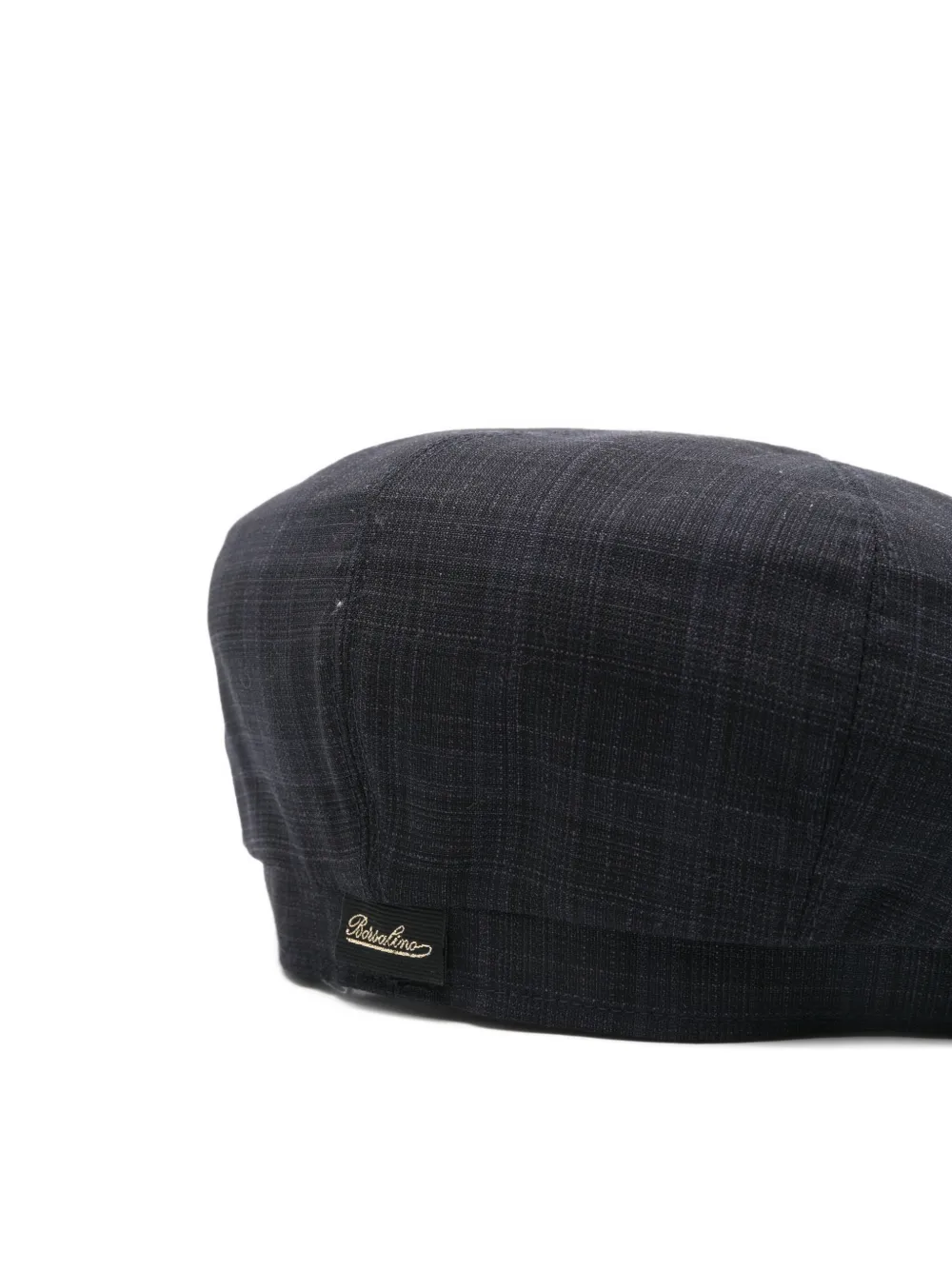 Borsalino Wool Cap With Flat Crown And Short Brim In Gray