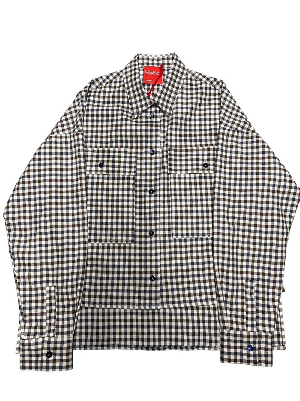 Merci check pocket shirt - Wit