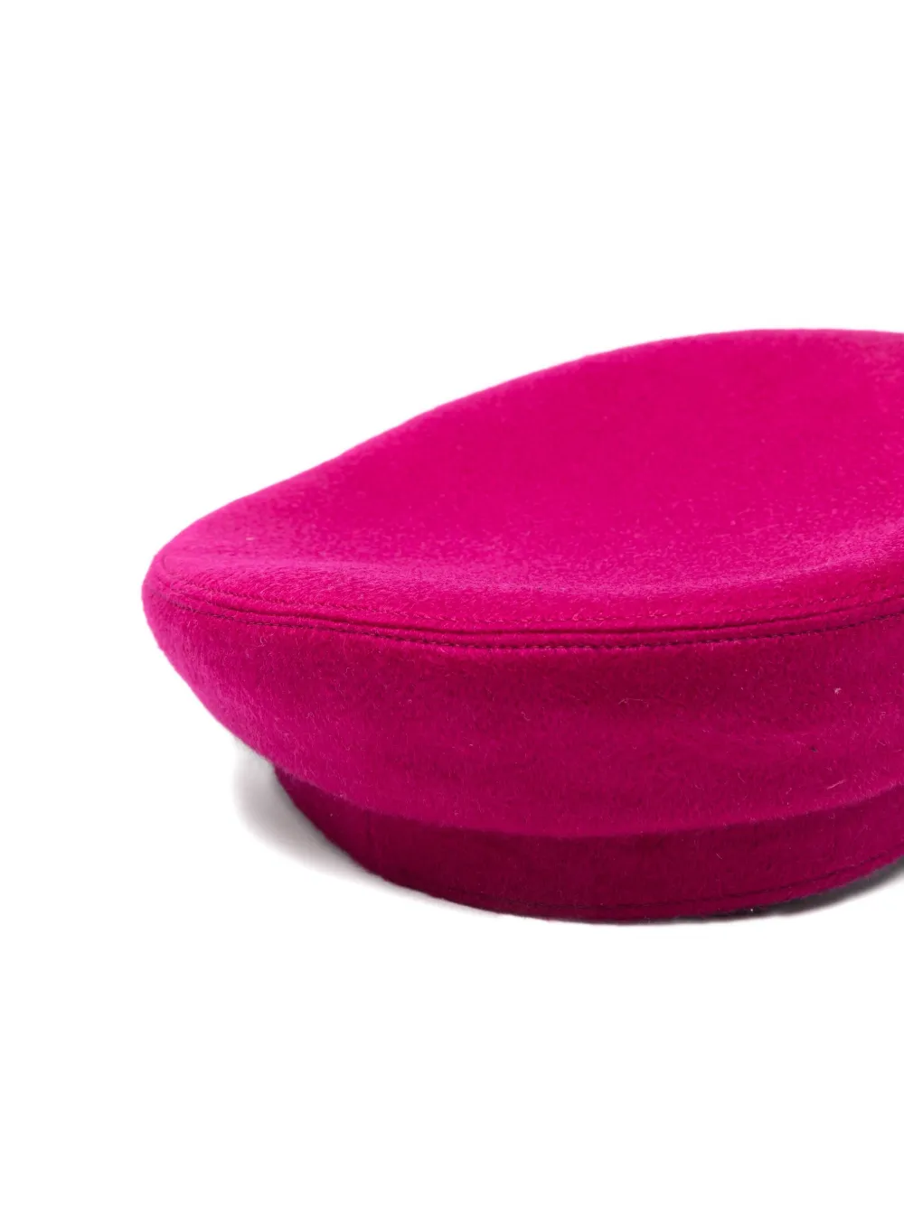 Borsalino Cashmere Cap With Flat Brim Design In Purple