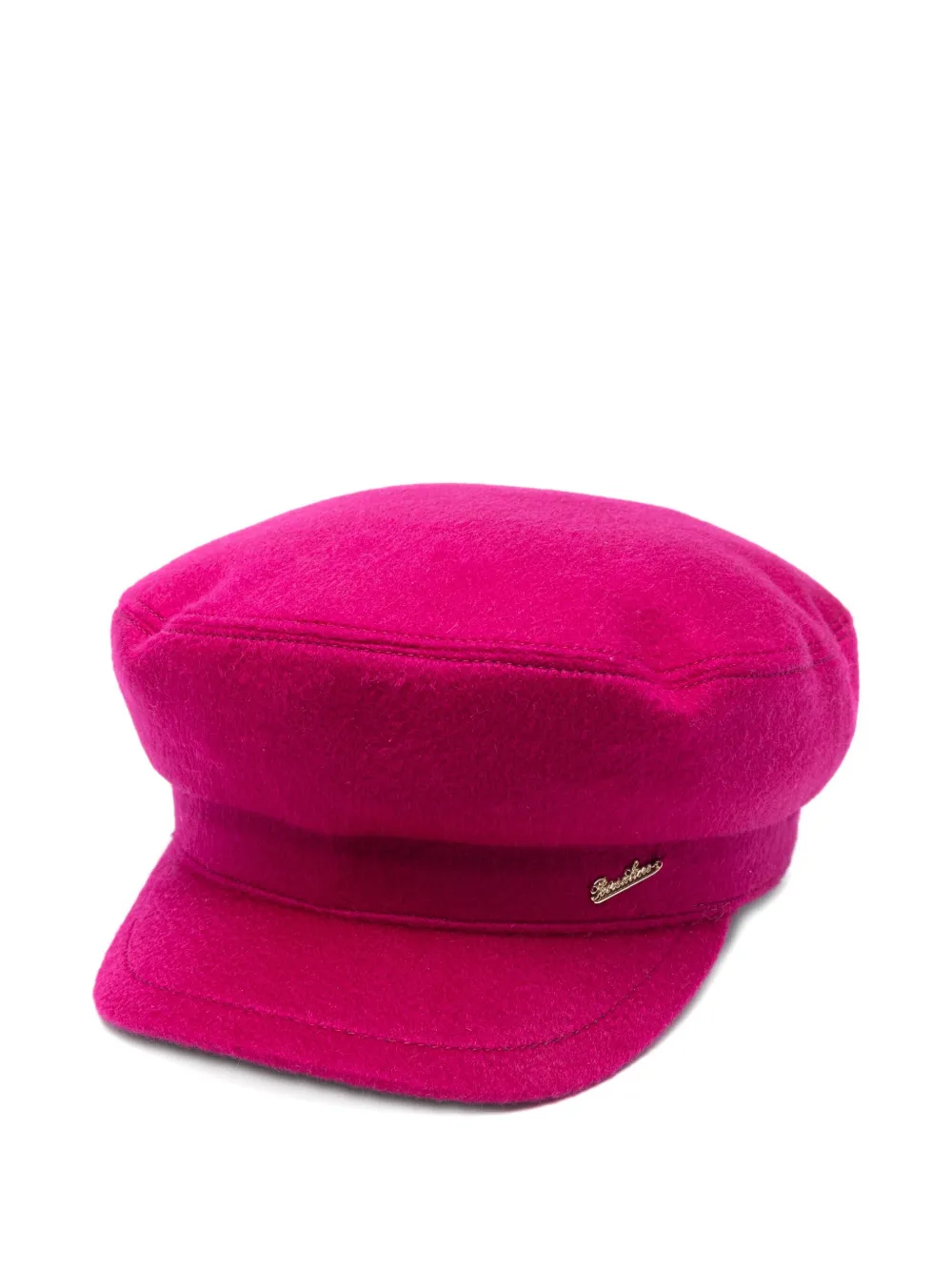 Borsalino Flat-top Cashmere Hat In Pink